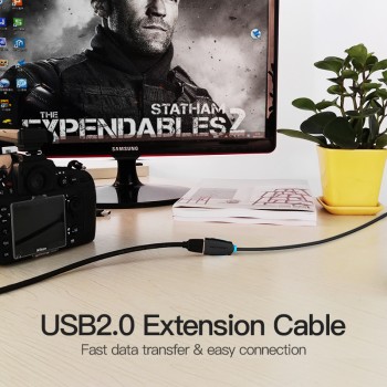 Vention USB2.0 Extension Cable USB 2.0 Cable Male To Female USB Data Sync USB Charger Extender Cable For PC Laptop U Disk Mouse