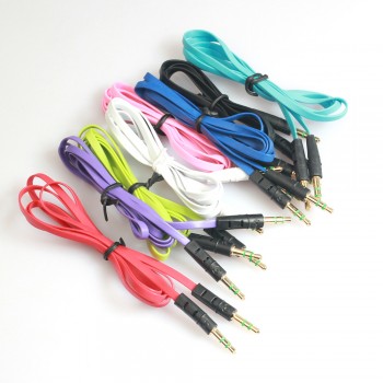 vovotrade 3.5mm Auxiliary Cable Audio Cable Male To Male Flat Aux Cable 1m Drop Shipping
