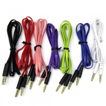 vovotrade 3.5mm Auxiliary Cable Audio Cable Male To Male Flat Aux Cable 1m Drop Shipping