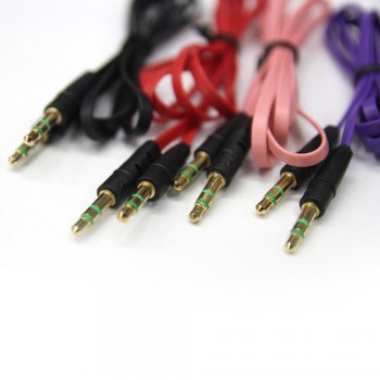 vovotrade 3.5mm Auxiliary Cable Audio Cable Male To Male Flat Aux Cable 1m Drop Shipping