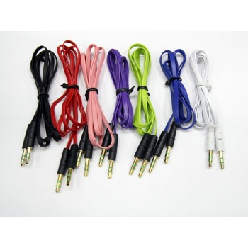 vovotrade 3.5mm Auxiliary Cable Audio Cable Male To Male Flat Aux Cable 1m Drop Shipping