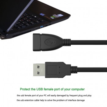 High Speed USB 2.0 Male To Female Extension Cable Connector Adapter Cable Cord Cabo for Printer Camera Mouse USB Flash Drive