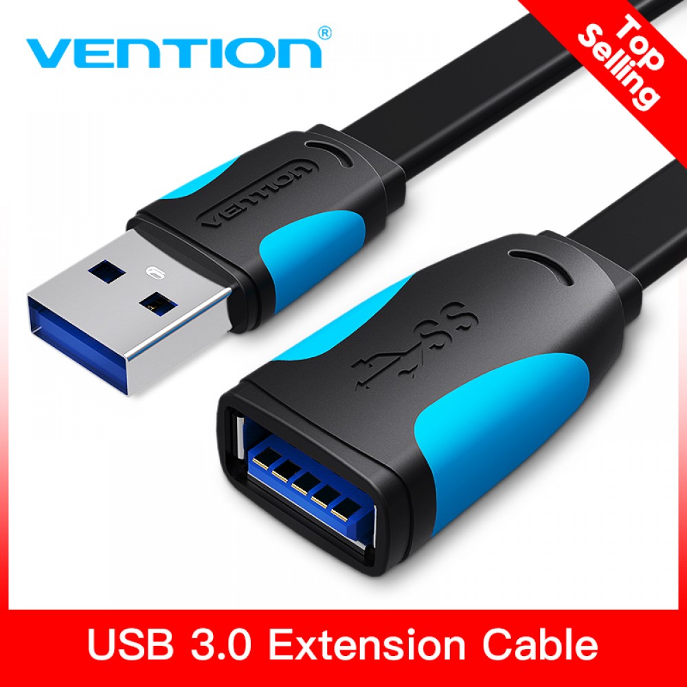 Vention USB3.0 Extension Cable Fast Speed 3.0USB Cable Male to Female 0.5m 1m 2m 3m USB Data Sync Transfer Extender Cable For PC