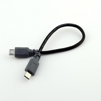 1pc Micro USB Type B Male To Micro B Male 5Pin Converter OTG Adapter Lead Data Cable 20cm / 1m 3ft