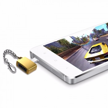 Micro USB to USB2.0 Keychain Extension OTG Data Cable USB Flash Disk Adapter Key Chain Ring OTG Converter for Samsung Xiaomi HTC
