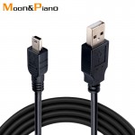 Data Charging Cable Cord Adapter USB to USB Male to Mini 5 Pin B  for MP3 MP4 Player Car DVR GPS Camera HDD Mini USB Cables