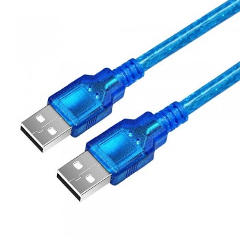 USB 2.0 Cable A Male to A Male Plug USB 2.0 High Speed USB to USB Data Transfer Cable 1.5m for Computer Camera Speaker Printers