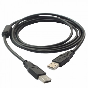 USB 2.0 Cable A Male to A Male Plug USB 2.0 High Speed USB to USB Data Transfer Cable 1.5m for Computer Camera Speaker Printers