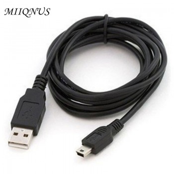 New Charging Data  Cable Cord Adapter USB 2.0 A Male to Mini 5 Pin B Best Black length 80/100 cm-25
