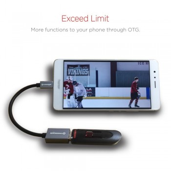 TANGGOOD USB C to USB A female Adapter OTG Cable USB 3.1 3.0 5Gbps Data Speed for Macbook Pro Xiaomi Mi6 Mix 2 Nexus 15cm
