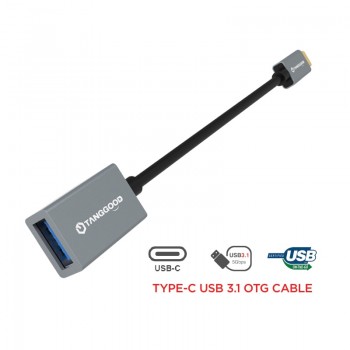 TANGGOOD USB C to USB A female Adapter OTG Cable USB 3.1 3.0 5Gbps Data Speed for Macbook Pro Xiaomi Mi6 Mix 2 Nexus 15cm