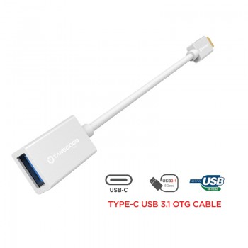 TANGGOOD USB C to USB A female Adapter OTG Cable USB 3.1 3.0 5Gbps Data Speed for Macbook Pro Xiaomi Mi6 Mix 2 Nexus 15cm