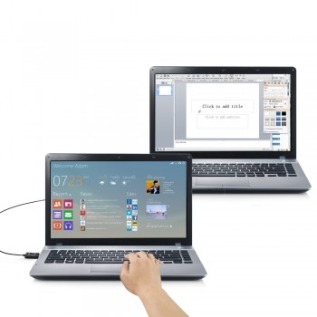 ICZI USB 2.0 Easy Transfer Cable (5ft/1.5m) USB 2.0 Smart KM (Keyboard amp; Mouse) Link for Windows 10/ 8.1/ 8/ 7/ Vista XP Mac OS