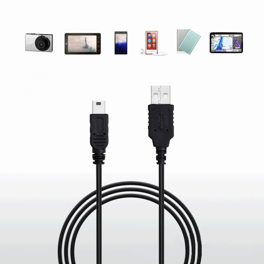 Marsnaska 50cm Phone Adapter Mini USB 2.0 A Male to Mini 5 Pin B Charge Data Cable Adapter For MP3 Mp4 Player Digital Camera