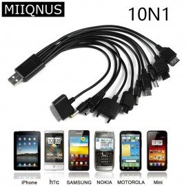 New 1PC 10 in 1 Charger USB Cable for iPod Motorola Nokia Samsung LG Sony Ericsson K750 Consumer Electronics Data Cables
