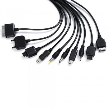 New 1PC 10 in 1 Charger USB Cable for iPod Motorola Nokia Samsung LG Sony Ericsson K750 Consumer Electronics Data Cables
