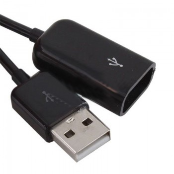 High Quality Coiled Spiral Cable USB 2.0 Male To Female Extension Adapter Cable Cord Black
