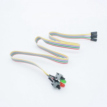vovotrade ATX PC Compute Motherboard Power Cable 2 Switch On/Off/Reset with LED Light 68CM Replacement Free Shipping