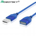 High Quality USB 2.0 A Male AM to USB 2.0 B Type FeMale Extension Printer Wire Cable USB2.0 Cable 0.3m