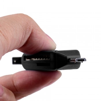 vovotrade 2018 NEW MINI USB 2.0 +OTG Micro SD/SDXC TF Card Reader Adapter U Disk for Cell Phone PC Factory Price Drop Shipping