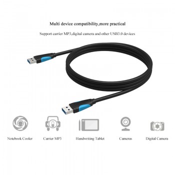 Vention USB to USB Male to Male 2.0 3.0 Extension Cable High Speed USB3.0 Data Cable For HDD Car Radiator Webcom Cable Extender