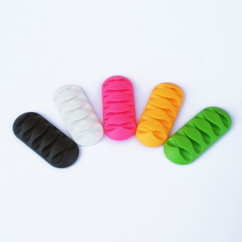 Centechia Top Quality Cable Winder Earphone Cable Organizer Wire Storage Silicon Charger Cable Holder Clips for MP3 ,MP4