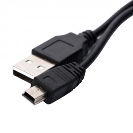 1m Copper USB 2.0 To MINI 5 Pin Male Jack Charging Date Transmit Cable Cord For Speakers Laptop Camera MP3 MP4 MP5 PSP GPS