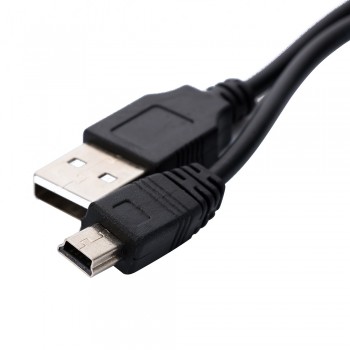 1m Copper USB 2.0 To MINI 5 Pin Male Jack Charging Date Transmit Cable Cord For Speakers Laptop Camera MP3 MP4 MP5 PSP GPS