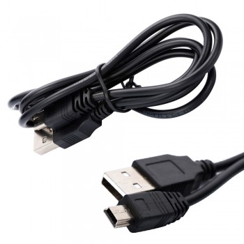 1m Copper USB 2.0 To MINI 5 Pin Male Jack Charging Date Transmit Cable Cord For Speakers Laptop Camera MP3 MP4 MP5 PSP GPS