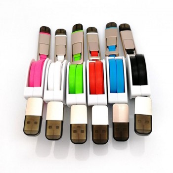 Multi-function Data Line for Apple Android Two In One Telescopic Charging Line Stretch Mini Usb Cable Dropshipping