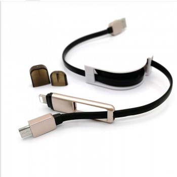 Multi-function Data Line for Apple Android Two In One Telescopic Charging Line Stretch Mini Usb Cable Dropshipping