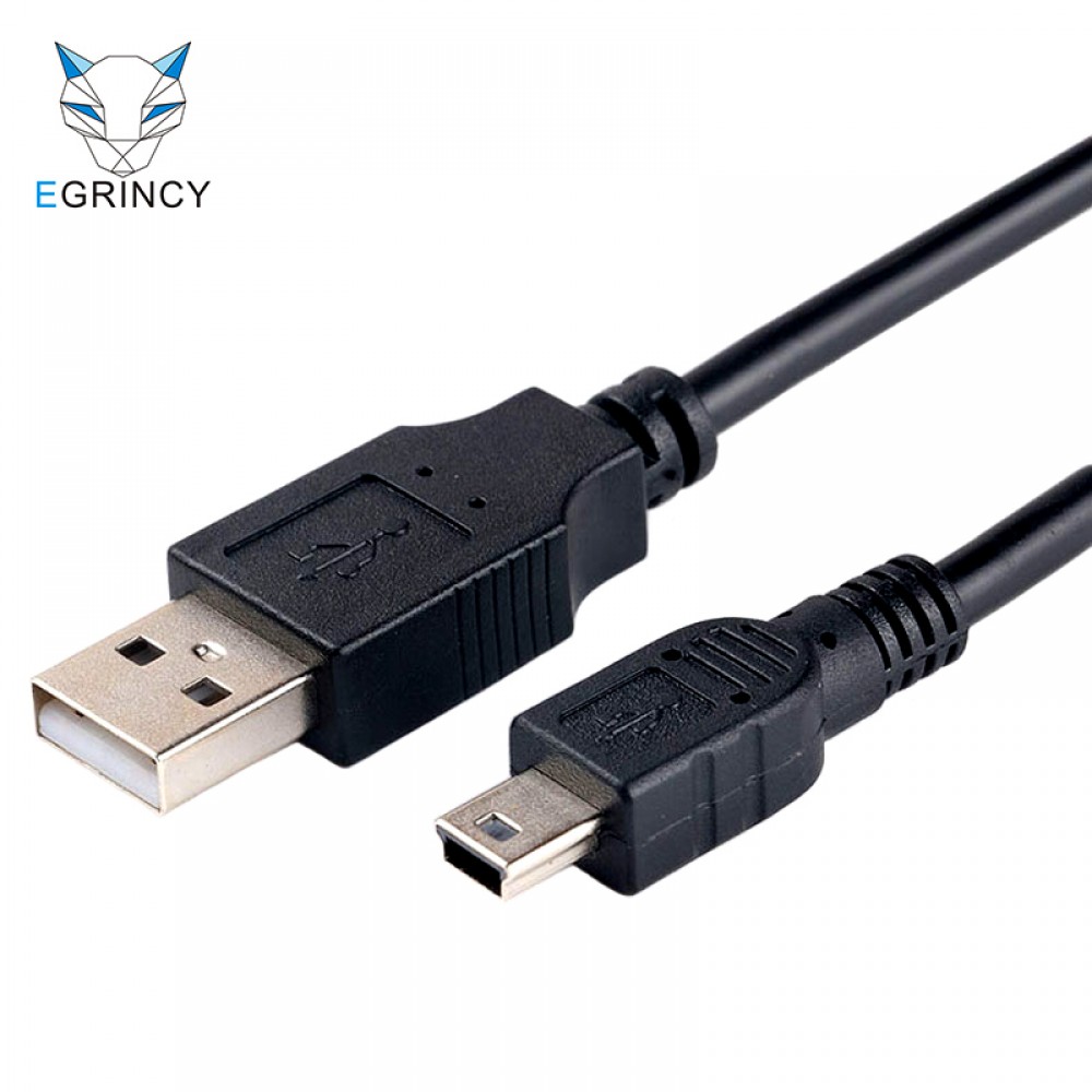 EGRINCY Mini USB Cable Mini USB To USB Fast Charging Data Cable For Cellular Phone Digital Camera HDD MP3 MP4 Player Tablets GPS