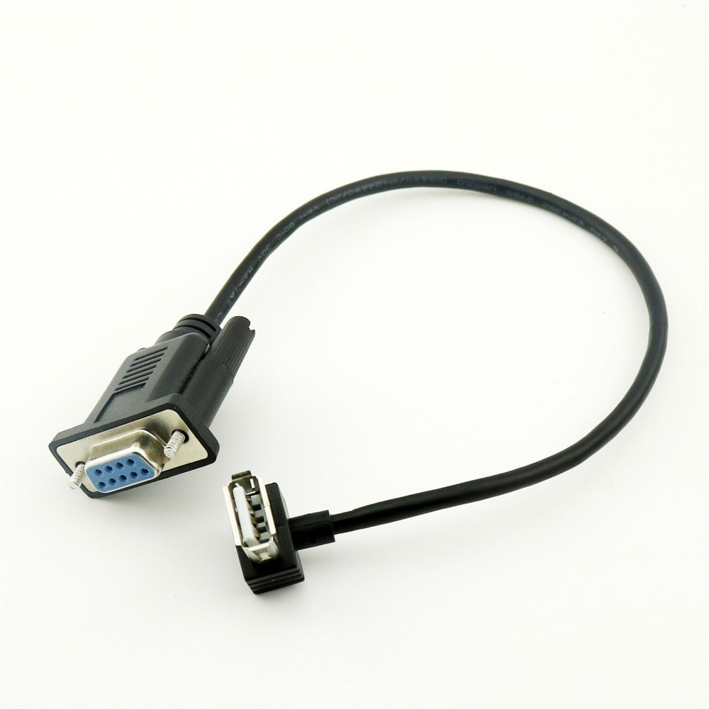 1pcs RS232 DB9 Female to USB 2.0 A Female Serial Cable Adapter Converter 8 Inch 25cm