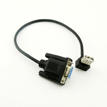 1pcs RS232 DB9 Female to USB 2.0 A Female Serial Cable Adapter Converter 8 Inch 25cm