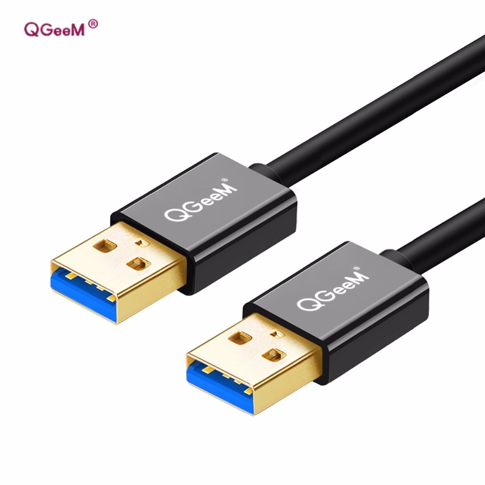 QGeeM USB 3.0 Cable USB to USB Type A Male to Male Cable for Hard Disk Radiator  Webcam Car MP3 Camera USB 2.0  Cable