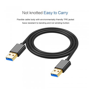 QGeeM USB 3.0 Cable USB to USB Type A Male to Male Cable for Hard Disk Radiator  Webcam Car MP3 Camera USB 2.0  Cable
