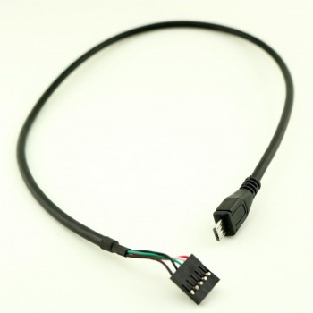 1pcs 50cm Micro USB 5Pin Male to Dupont 5 Pin Female Header Motherboard Adapter Cable