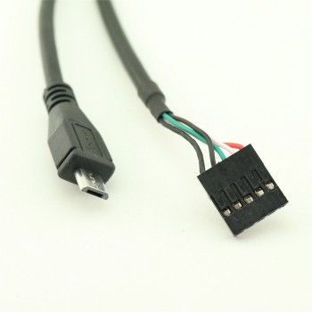 1pcs 50cm Micro USB 5Pin Male to Dupont 5 Pin Female Header Motherboard Adapter Cable