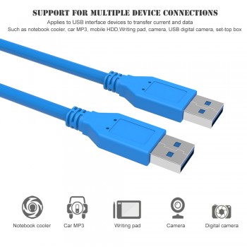 USB 3.0 Extension Cable Super Speed Type A Male to Male for Notebook Cooler Hard Disk Car MP3 Webcam Digital Camera
