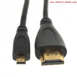 High Quality 1.5m Micro HDMI To HDMI Cable Converter Cord USB Go pro Gopro Hero 4/3 4K Action Sport Camera AU Good
