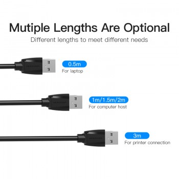 Vention USB3.0 Extension Cable Male to Female USB2.0 Extension Wire Super Speed Extender Data Sync Cable for Computer PC 0.5m 5m