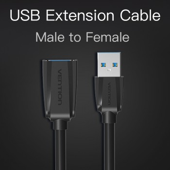 Vention USB Extension Cable USB 3.0 Cable for Smart TV PS4 Xbox One SSD USB3.0 to Extender Data Cord Mini USB Extension Cable