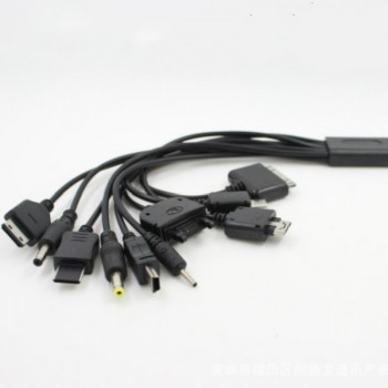 Elistooop 1PC 10 in 1 Charger USB Cable for iPod Motorola Nokia Samsung LG Sony Ericsson K750 Consumer Electronics Data Cables