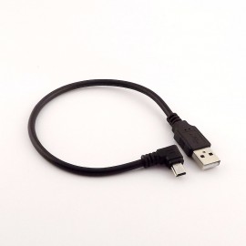 1pcs High Speed USB A Male to Mini 5 Pin Male Left Angled Data Charger Adapter Cable 30cm