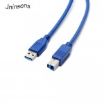Jninsens USB 3.0 A to B Printer Cable Type USB A Male to Male B Print Cable Wire Cord for Printer Supper Speed 0.3/0.5/1/1.5/3m