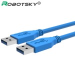 Super Speed USB 3.0 Cable Male To Male USB Extension Cable USB 3.0 Extender Data Cabo Cord For Hard Disk Cameras PC