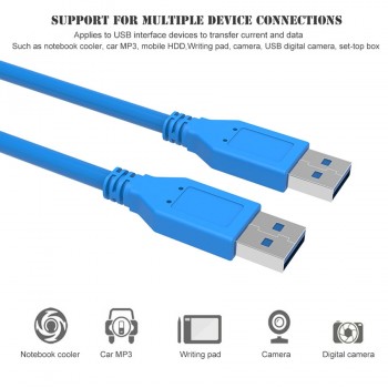 Super Speed USB 3.0 Cable Male To Male USB Extension Cable USB 3.0 Extender Data Cabo Cord For Hard Disk Cameras PC