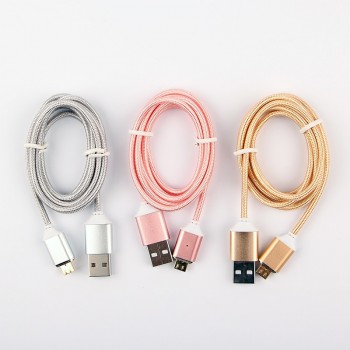 Braid Micro Mini USB Cables Magnetic Data Charger Cord Fast Charging Cable for Asus Nokia Xiaomi Samsung HTC LG Sony Android