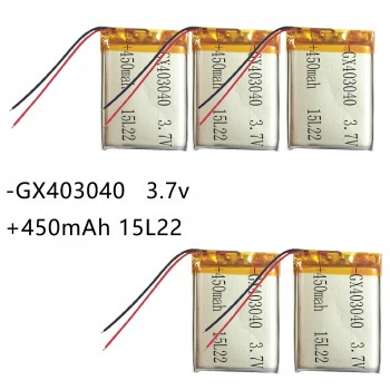 3.7V 450mAh 403040 Lithium Polymer Li-Po li ion Rechargeable Battery Lipo cells For Tachograph Car DVR Bluetooth speaker Camera