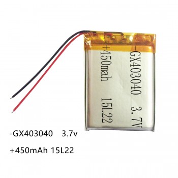 3.7V 450mAh 403040 Lithium Polymer Li-Po li ion Rechargeable Battery Lipo cells For Tachograph Car DVR Bluetooth speaker Camera